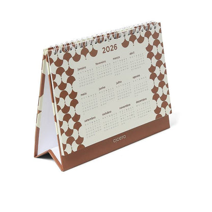 Calendario de Mesa 2026 - Cícero - Bossa Nova - 20x15