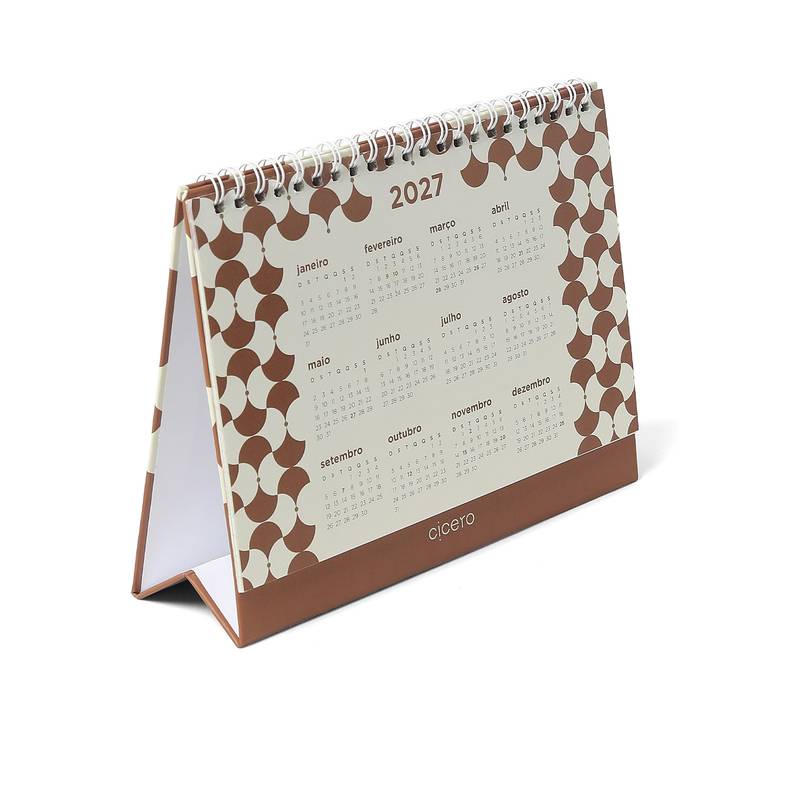 Calendario de Mesa 2026 - Cícero - Bossa Nova - 20x15