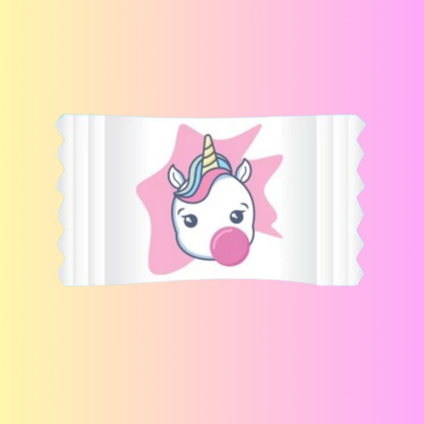 Chiclete - Papelaria Unicórnio / Frutmel - Sabores Sortidos - 10 unidades