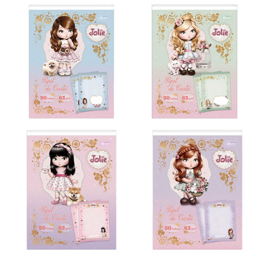 Bloco de Carta - Tilibra - Jolie -  50 Folhas