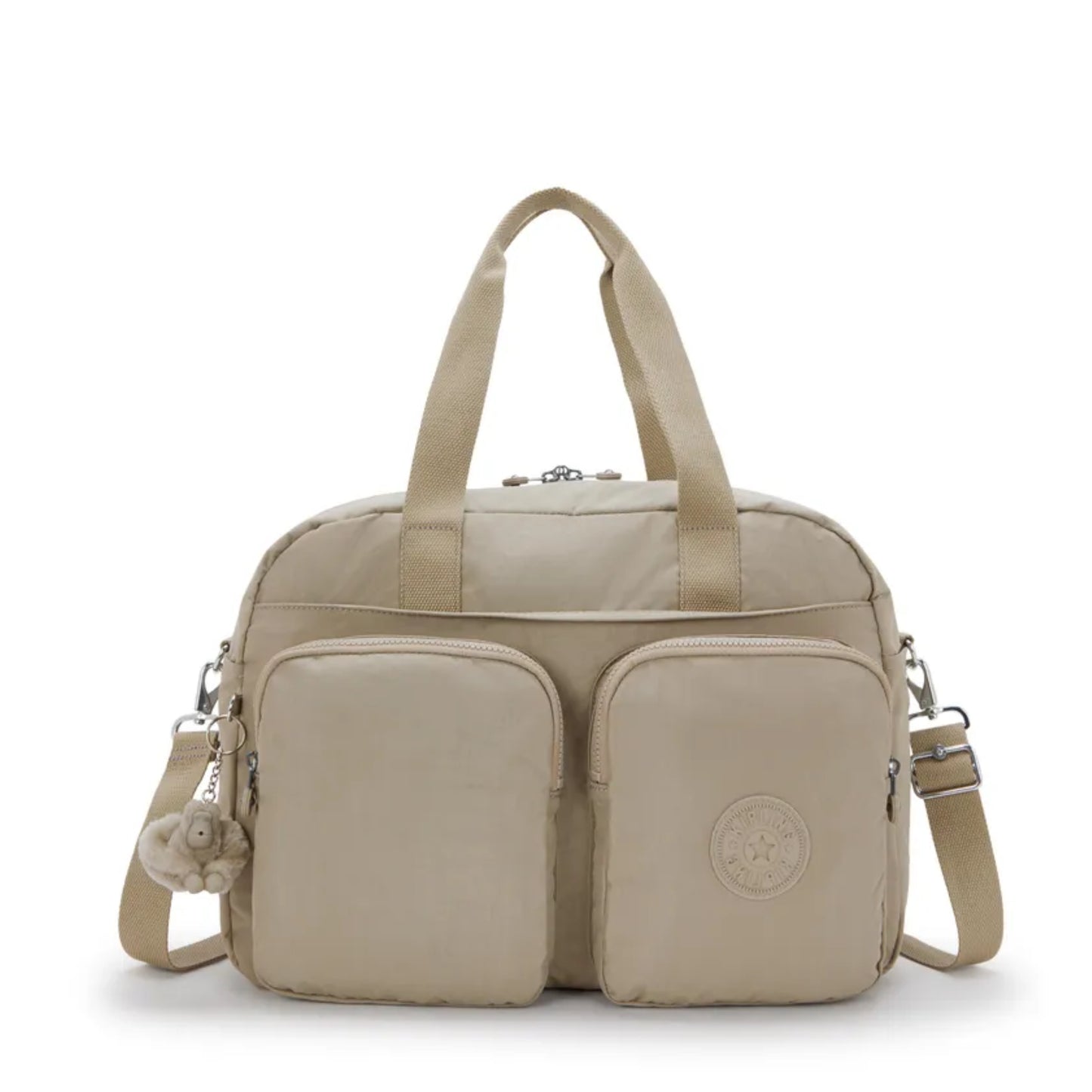 Bolsa de Mão - Kipling - Defea XL - Soft Taupe - Bege - frente