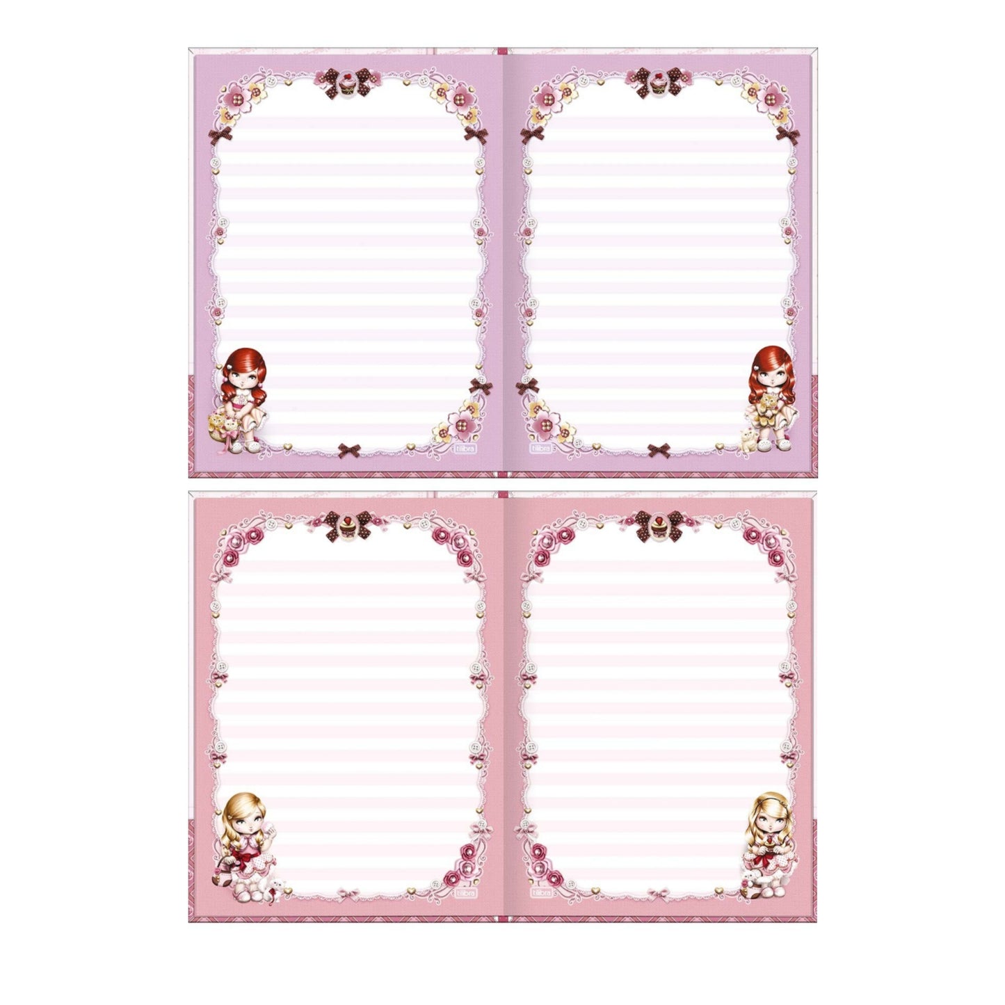 Caderno Colegial - Tilibra - Jolie - Nova Coleção 2027 - 176mm x 239mm - 160Fls