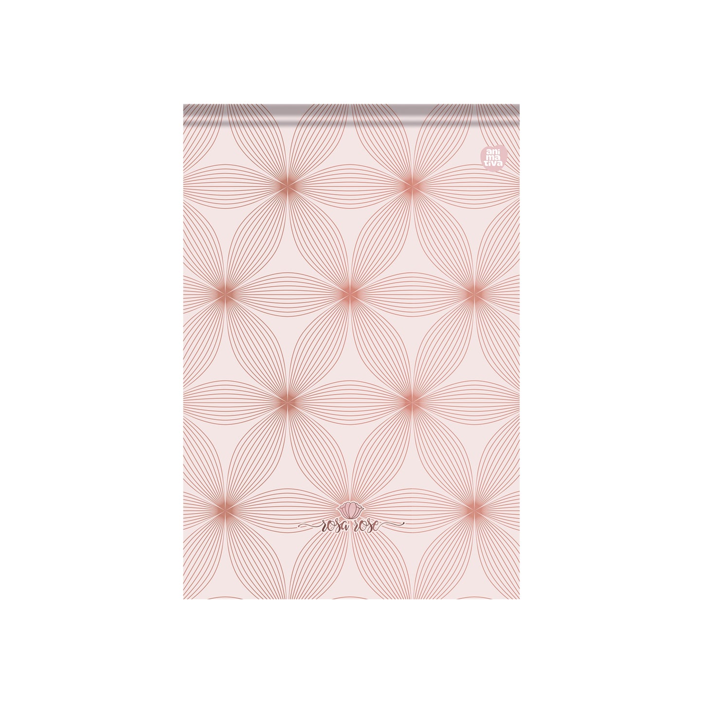 Bloco Vertical - Animativa - Rosa Rose - Nova Coleção - 170mm x 250mm - 80 Fls