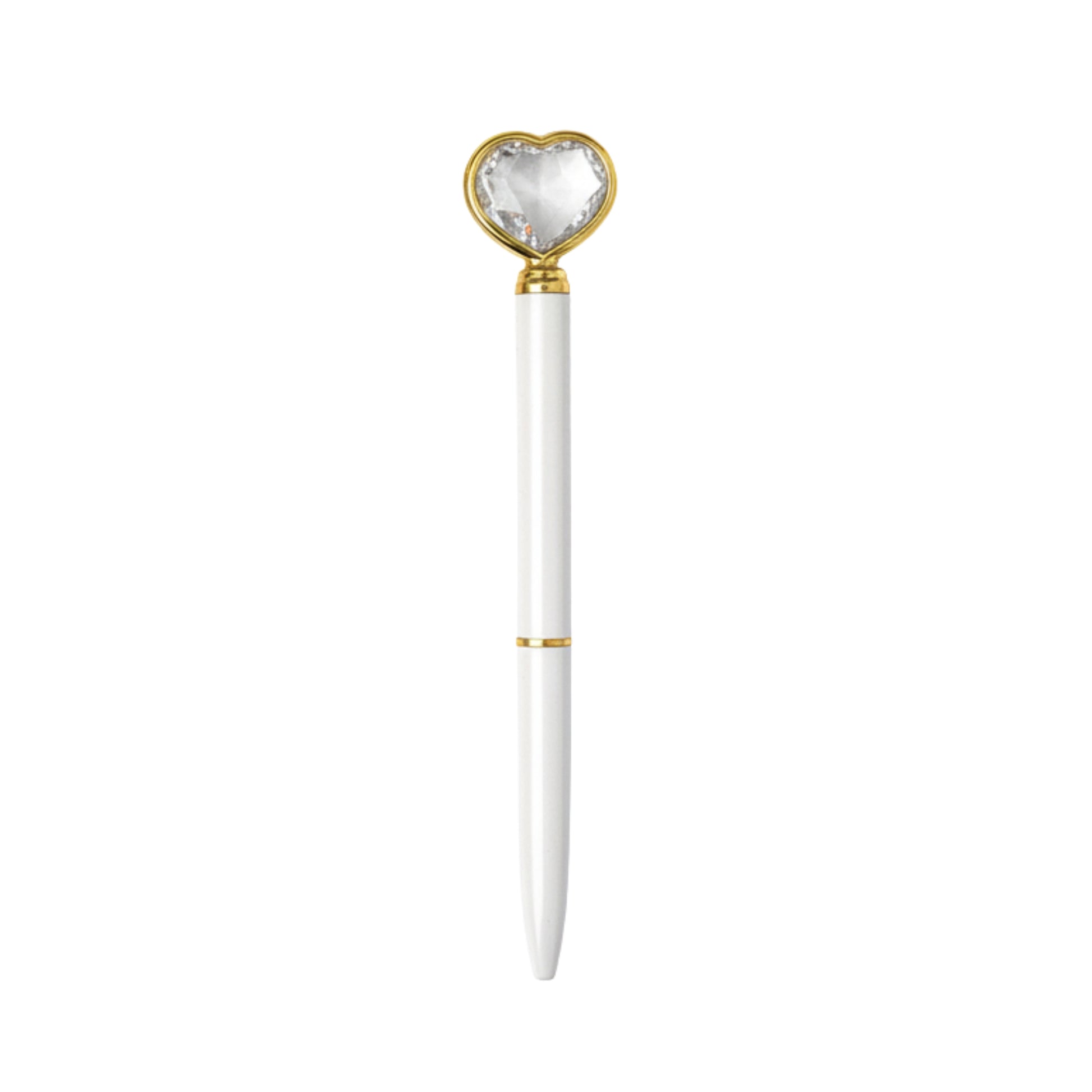 Caneta Esferográfica - Coração de Diamante - 1.0mm - lateral