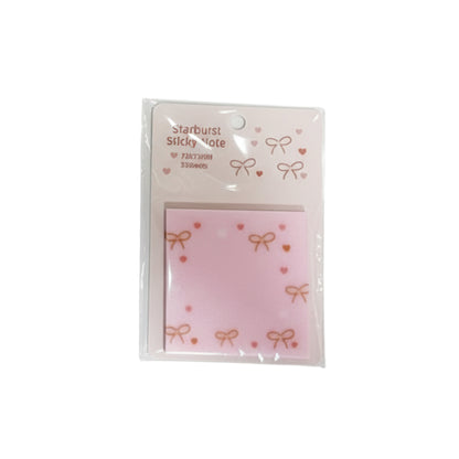 Bloco Adesivo - Starburst - Laço c/ Glitter - verso