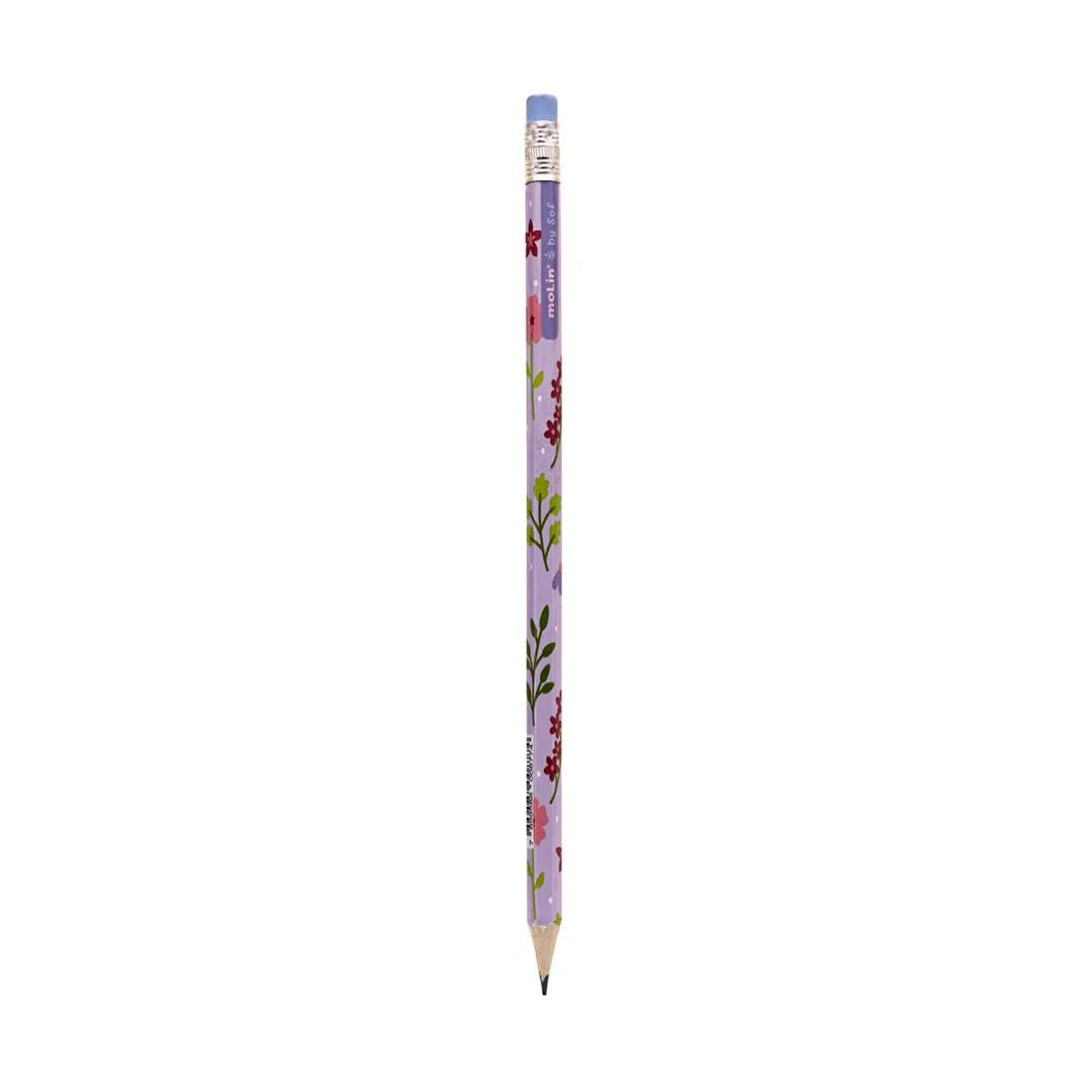 Lápis HB c/ Borracha - Molin - Lilac Fields By Sof
