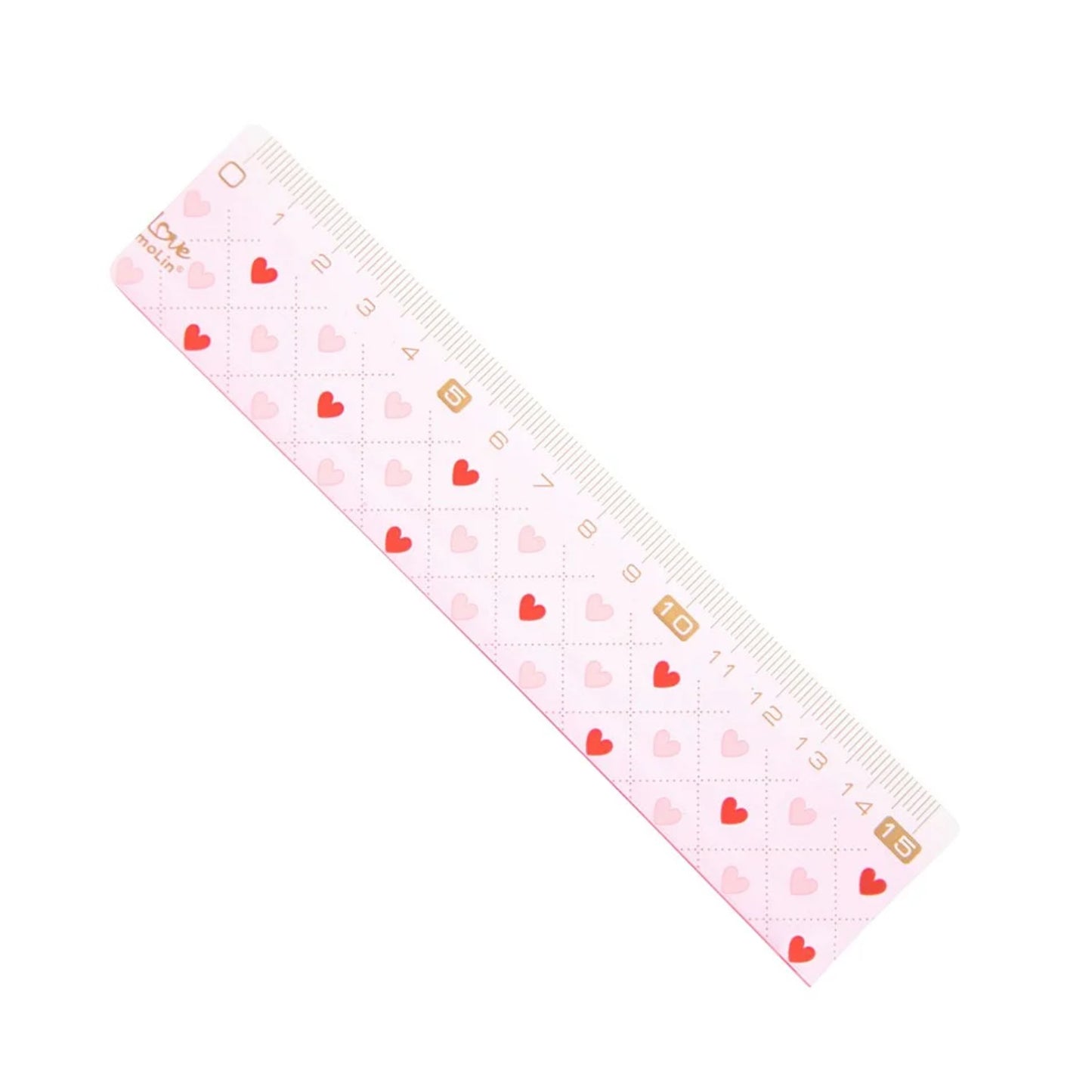 Régua 15cm - Molin - Love Pink