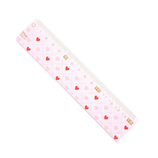 Régua 15cm - Molin - Love Pink