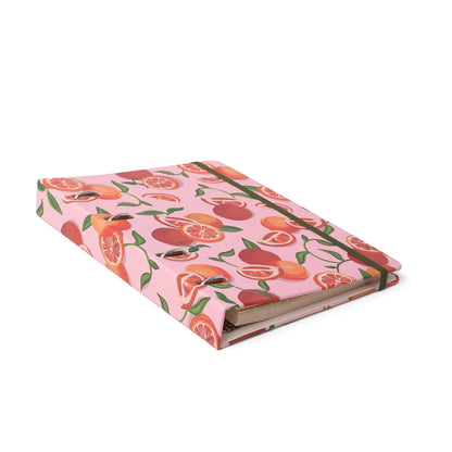 Caderno Criativo Argolado - Cícero -  Office Duo -  Frutare - Pautado & Pontado - A5 - Pomelo - detalhe