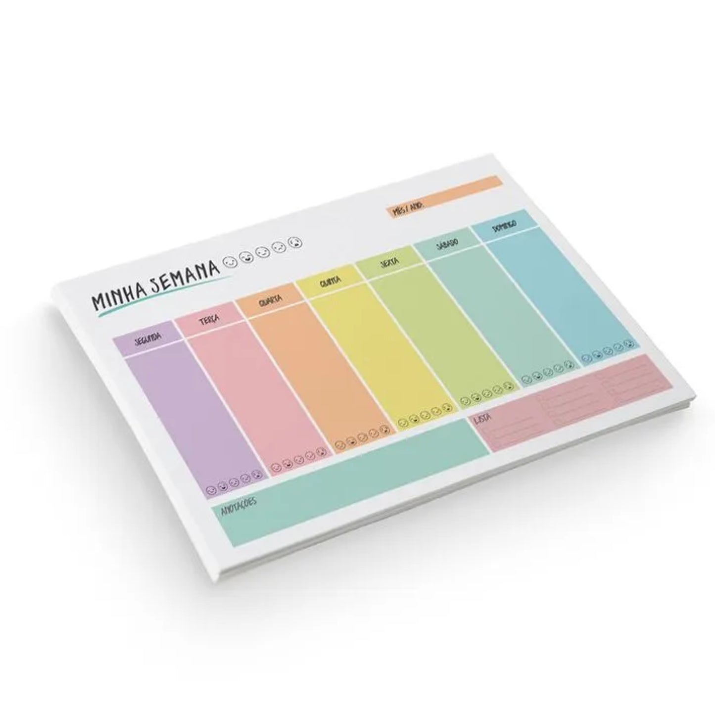 Planner de Mesa Semanal - BRW - Enjoy -  54 Fls - 250mm x 170mm