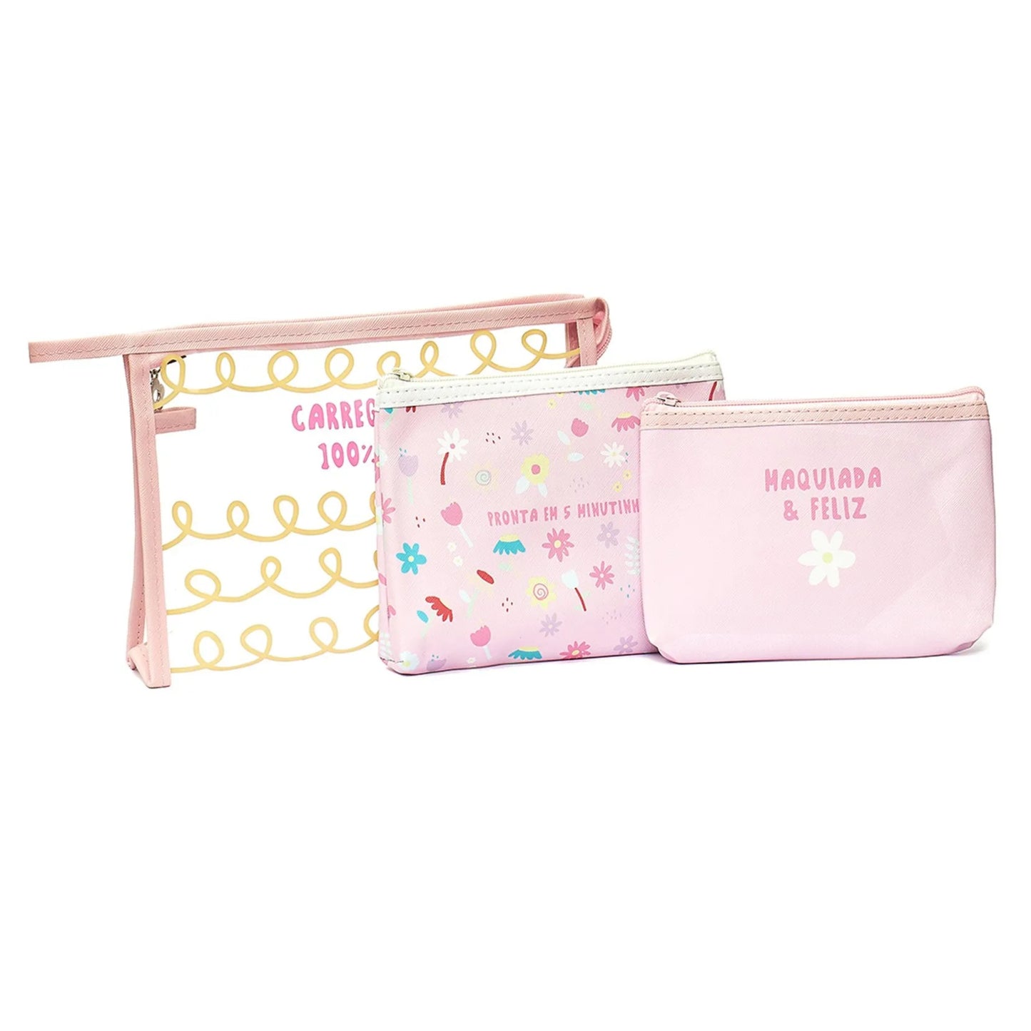 Necessarie - Florie - c/ Três Bolsas - Rosa