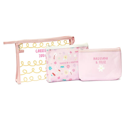 Necessarie - Florie - c/ Três Bolsas - Rosa