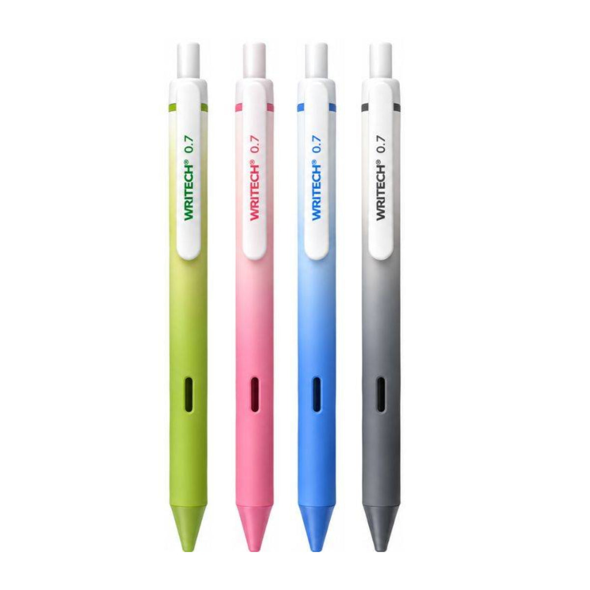 Estojo Caneta Gel Retrátil - Writech - Ombre 0.7mm 4 Cores W-0171M