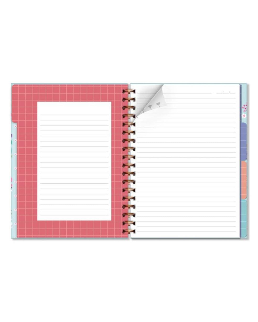 Caderno Colegial - Fina Ideia - Borboletas no Jardim - 173mm X 235mm - 80Fls - detalhe