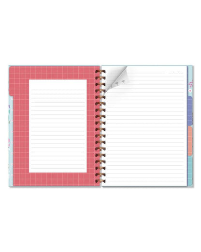 Caderno Colegial - Fina Ideia - Borboletas no Jardim - 173mm X 235mm - 80Fls - detalhe