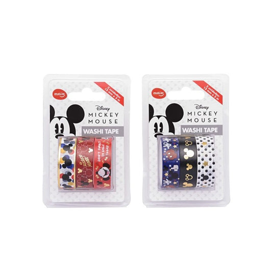 Washi Tape - Molin - Mickey Mouse Bl c/ 3 Unidades