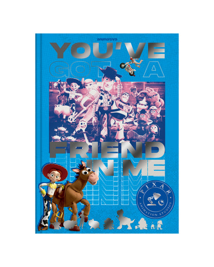 Caderno Colegial - Animativa - Pixar - 179 mm x 241 mm - 160Fls