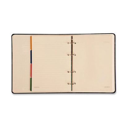 Caderno Criativo Argolado - Cícero -  Office Duo -  Frutare - Pautado & Pontado - A5 - Pomelo - lateral