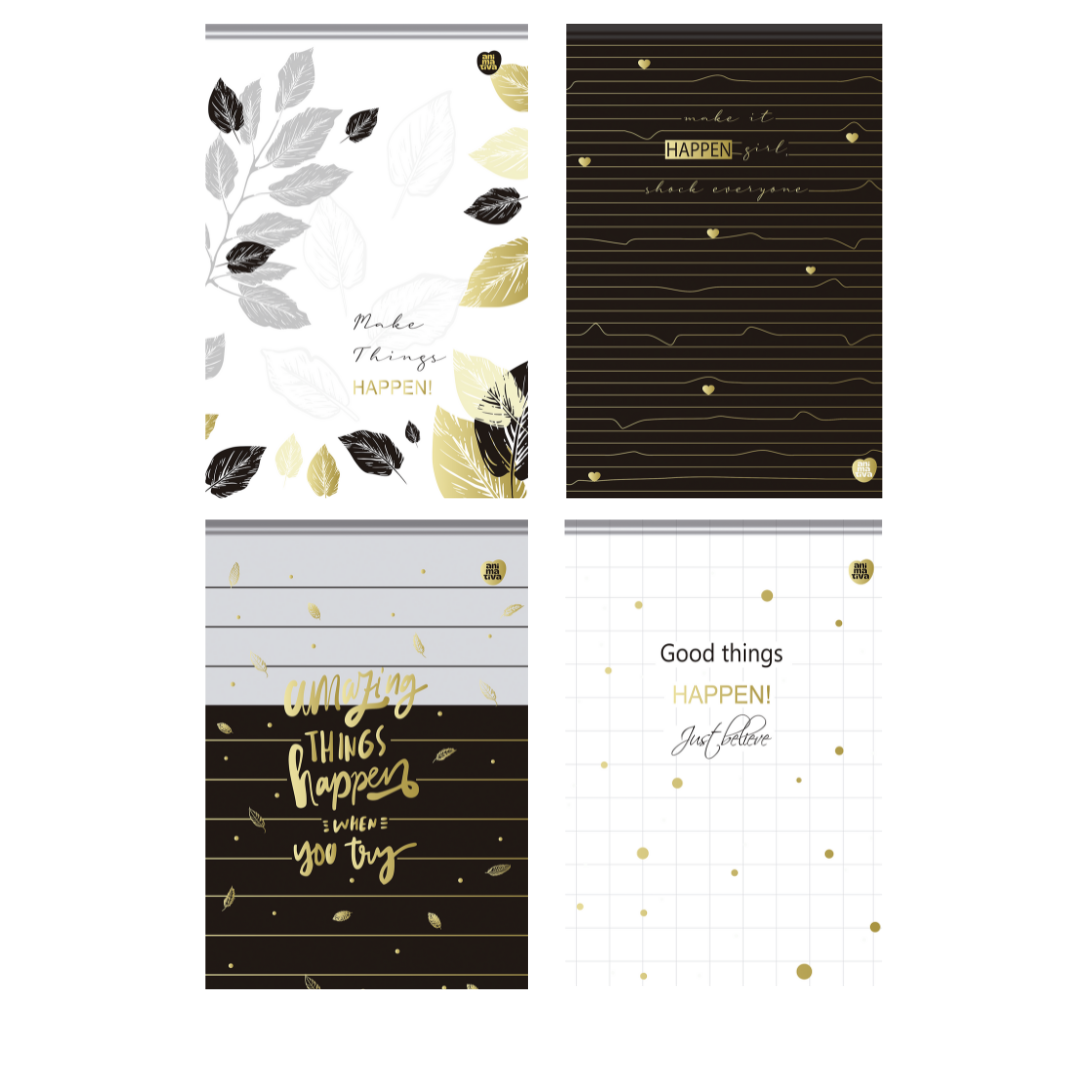 Bloco Vertical - Animativa - Happen - Nova Coleção - 170mmx250mm - 80Fls