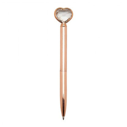 Caneta Esferográfica - Coração de Diamante - 1.0mm - em uso