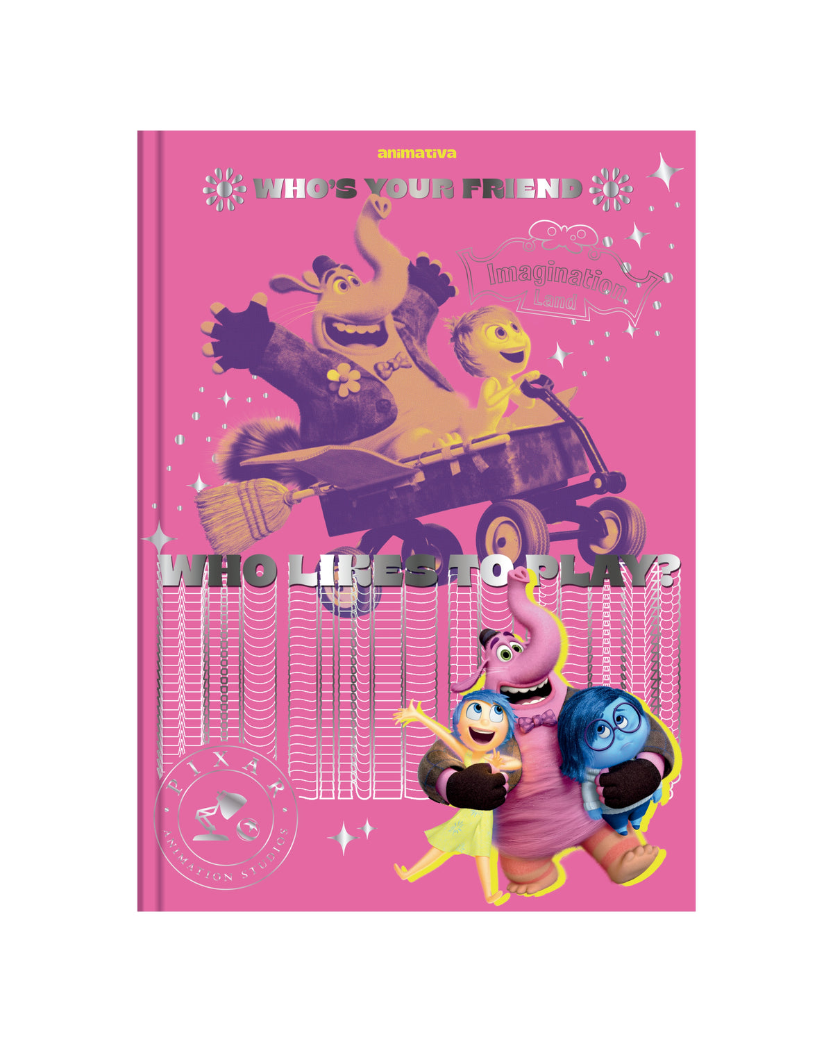 Caderno Colegial - Animativa - Pixar - 179 mm x 241 mm - 160Fls