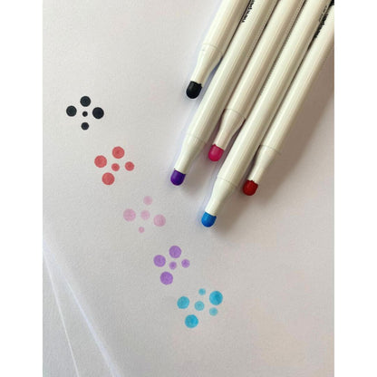 Caneta Ponta DOT - Newpen - Ginza DOT Kit c/ 5 Cores