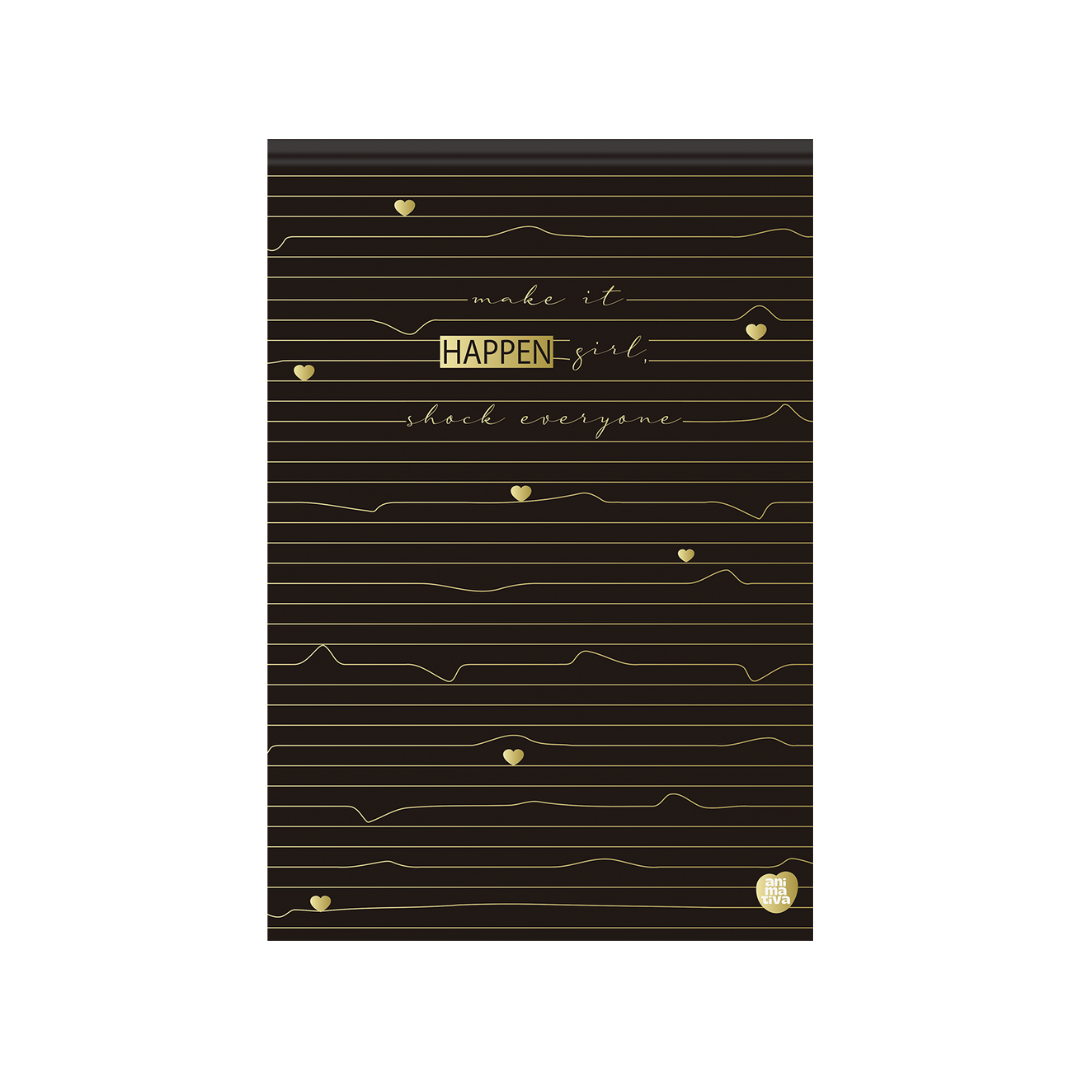 Bloco Vertical - Animativa - Happen - Nova Coleção - 170mmx250mm - 80Fls