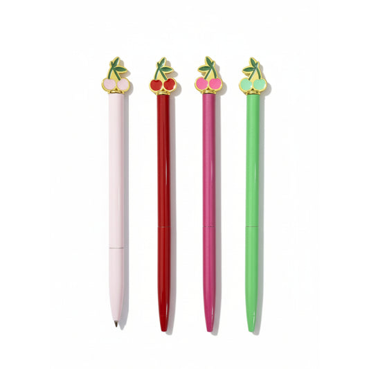 Caneta Esferográfica - Metálica - Cereja - 1,0mm