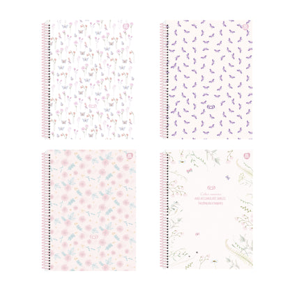 Caderneta Espiral - Animativa - Detalhes - Nova Coleção - 100mm x 148mm - 80 Fls