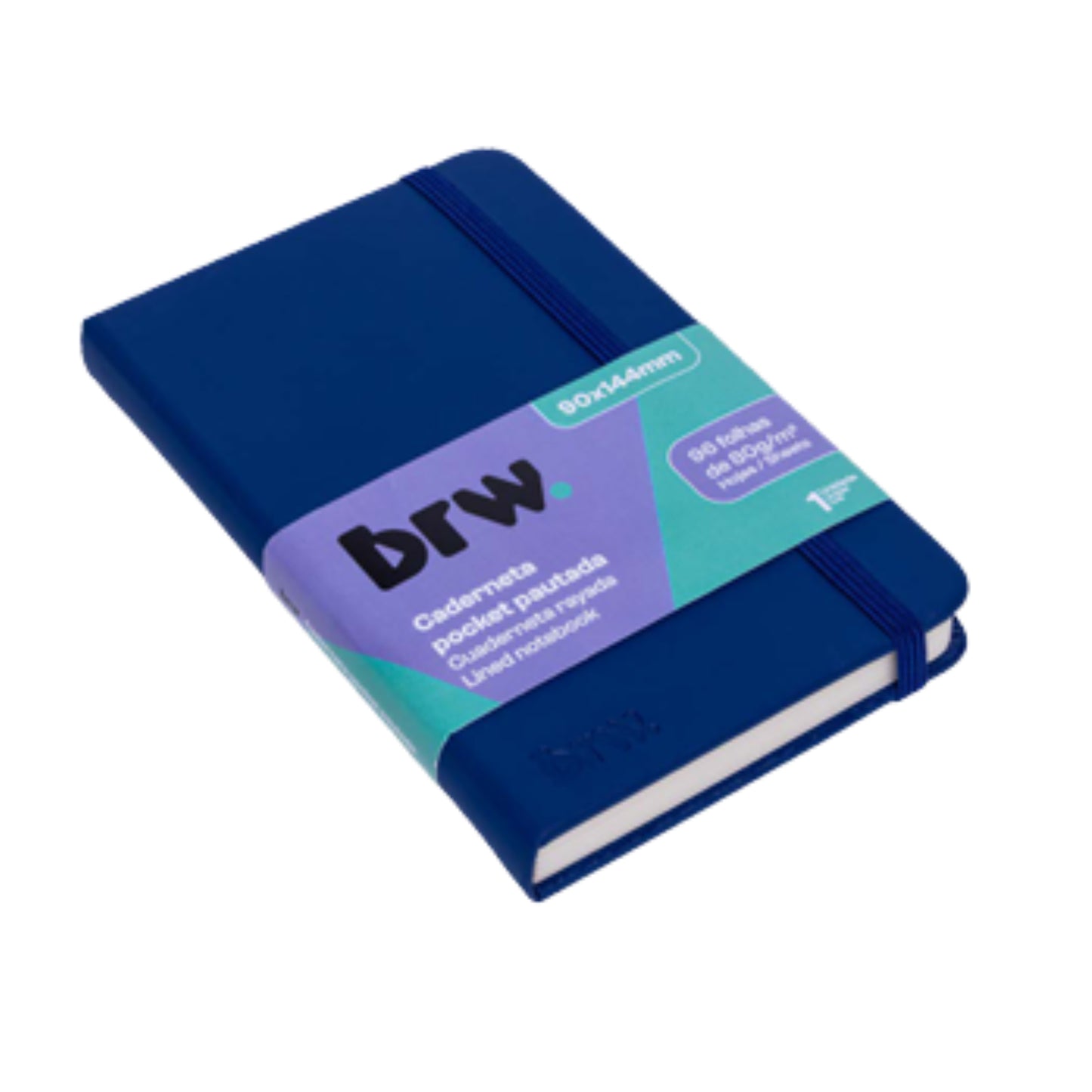 Caderneta - BRW - Pocket - Pautada - 90x144mm