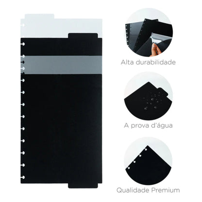 Caderno Grande - Caderno Inteligente - Miss Floral by Giulia Benite