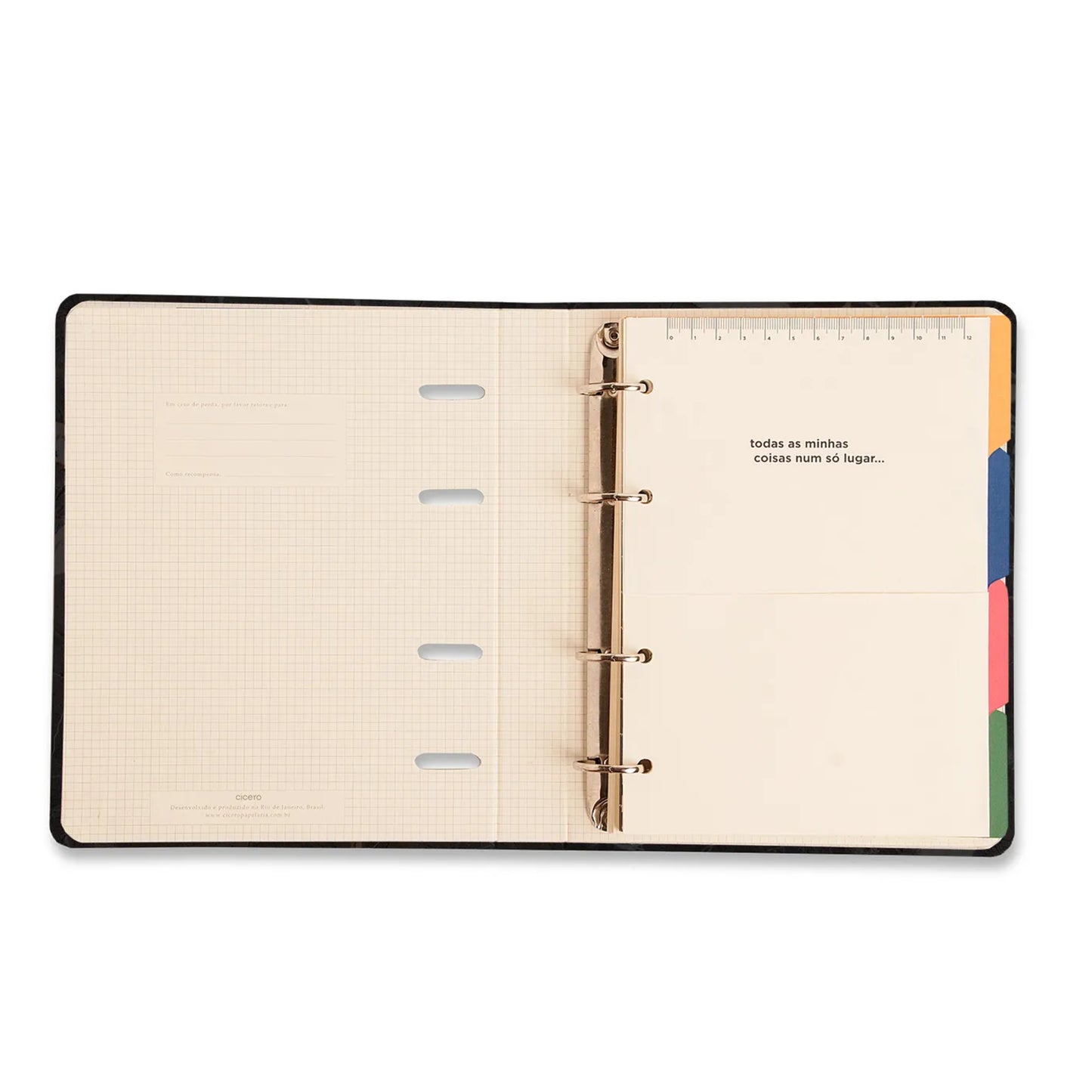 Caderno Criativo A5 - Cícero - Office Duo - Quintal - Literário Pautado & Pontado - Contos - detalhe