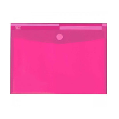 Pasta Envelope A4 - Tilibra - Color Rosa - c/ Velcro - 316x7,5mm