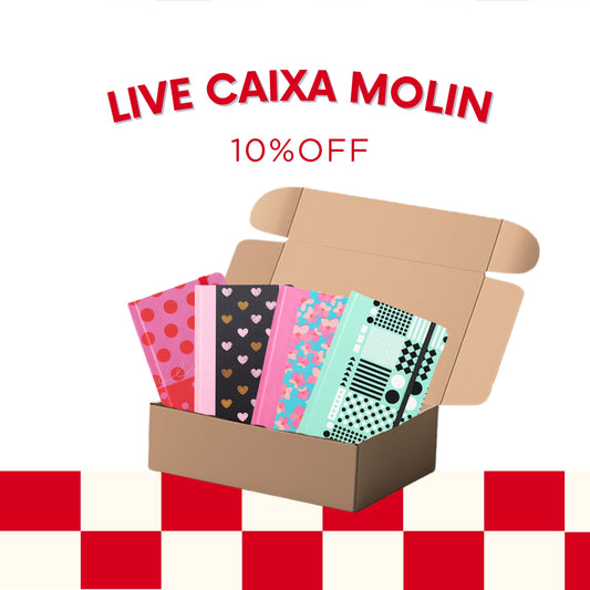 Caixa Molin - Papelaria Unicórnio + Molin - 10% OFF