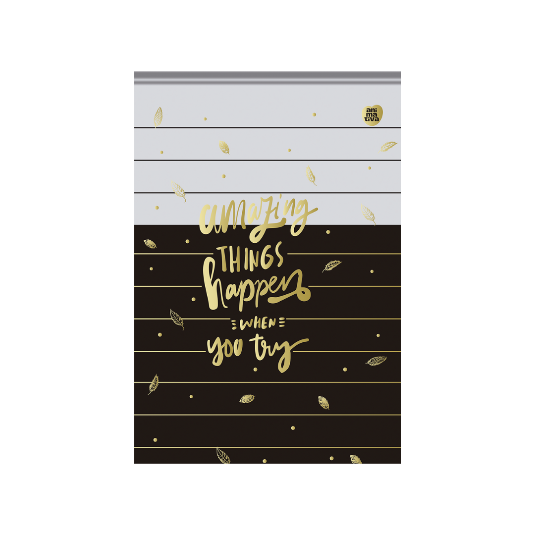 Bloco Vertical - Animativa - Happen - Nova Coleção - 170mmx250mm - 80Fls