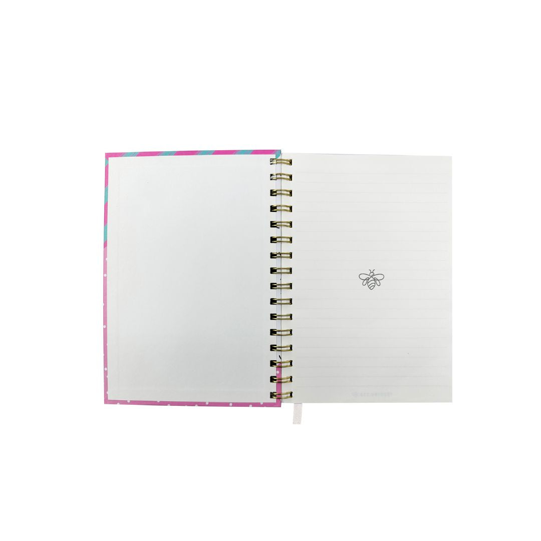 Caderno A5 - Bee Unique - Pitaya Pautado 120 Fls