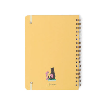 Caderno Espiral Colegial - Cicero - Quintal Literário -  Pautado 17X24 - Contos - 1 Matéria 80 Fls - lateral