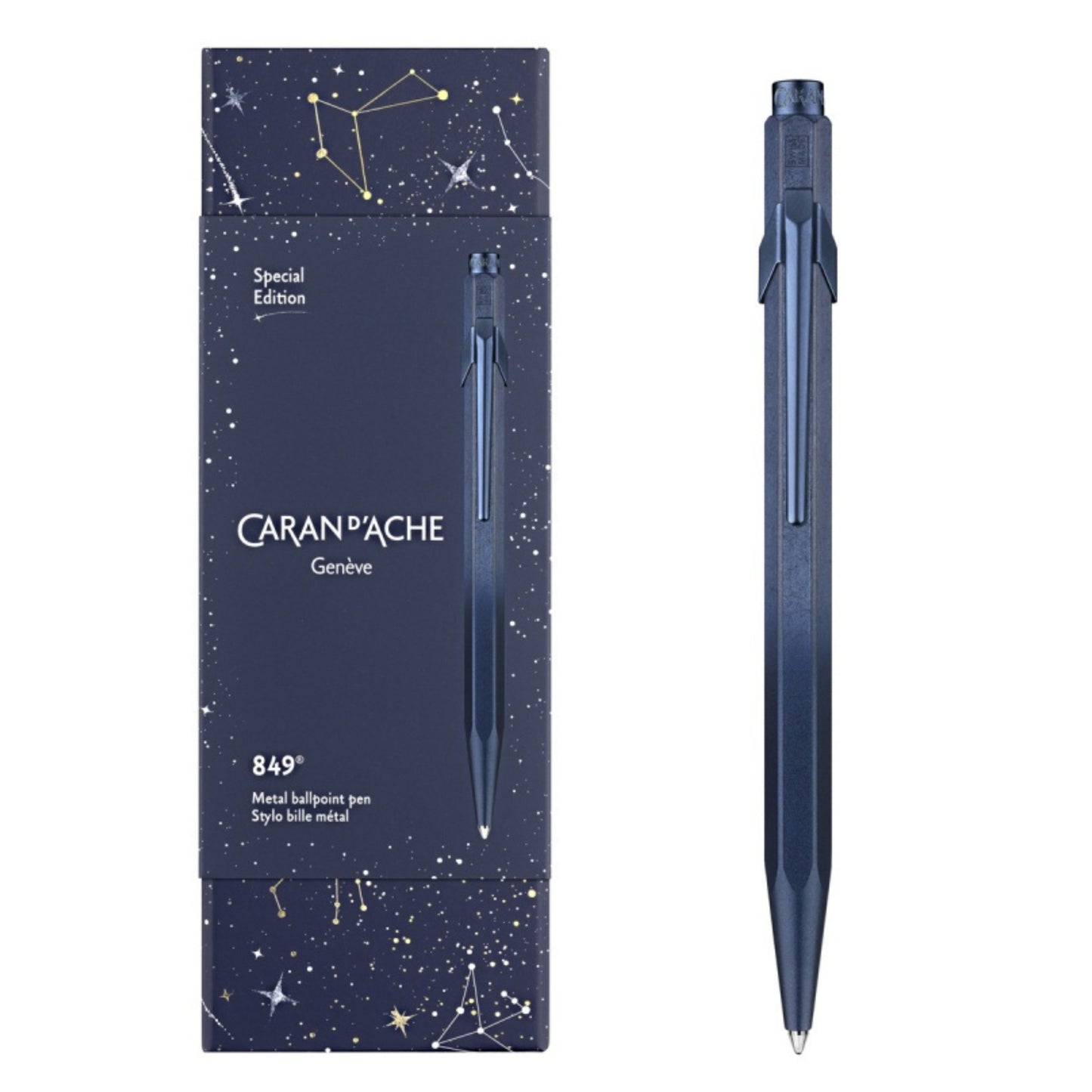 Caneta Esferográfica - Caran D'ache - 849 Cosmic Blue - Edição Especial