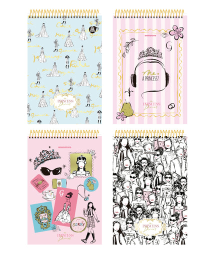 Caderno de Anotações - Animativa - Diário da Princesa - 101mm x 150mm - 80Fls - frente