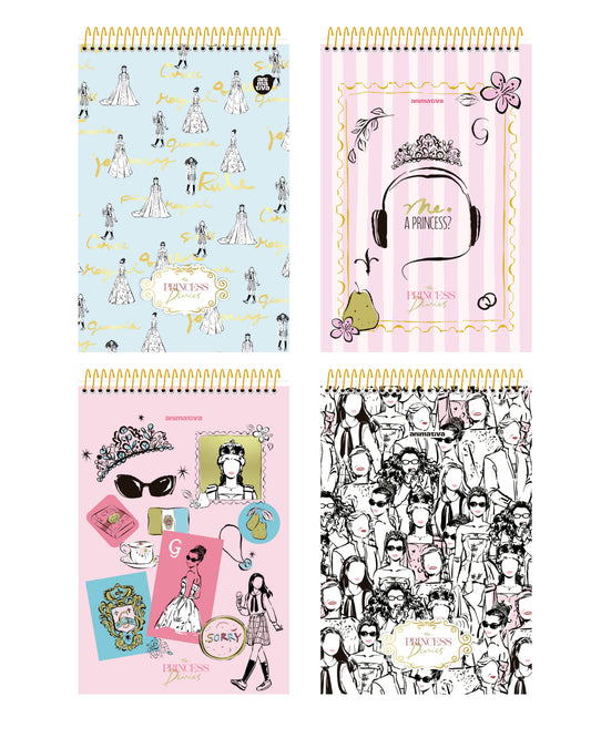 Caderno de Anotações - Animativa - Diário da Princesa - 101mm x 150mm - 80Fls