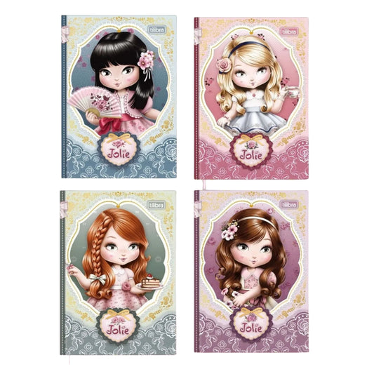 Caderneta Costurada - Tilibra - Petit Jolie  - 96 Folhas - 105mm x 148mm