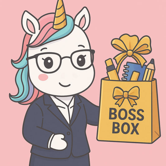 Caixa Boss - Papelaria Unicórnio