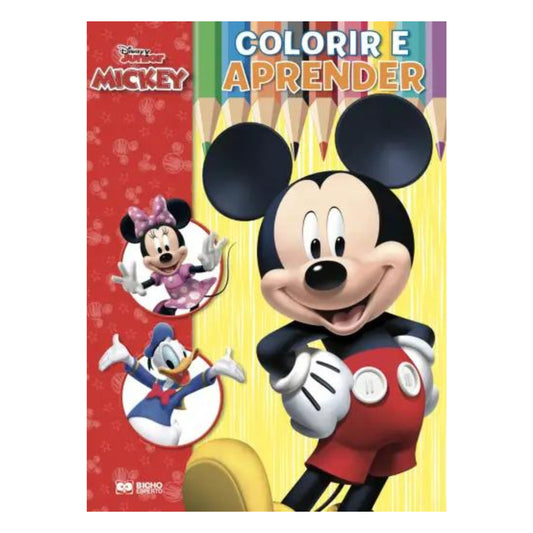 Livro Infantil - Bicho Esperto - Colorir e Aprender - Mickey