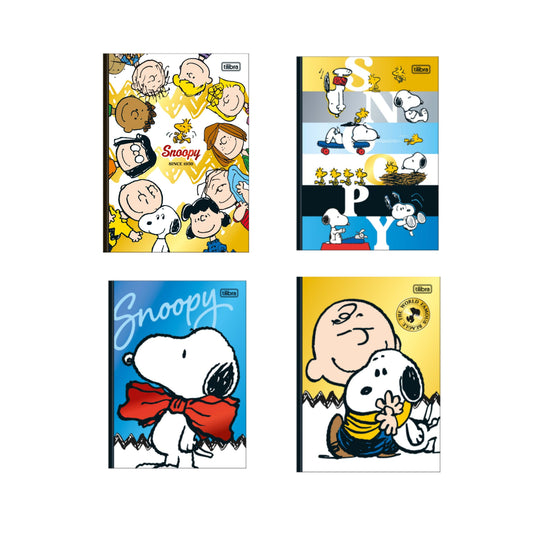 Caderno Colegial - Tilibra - Snoopy - Nova Coleção - 160 Folhas - Capa Dura
