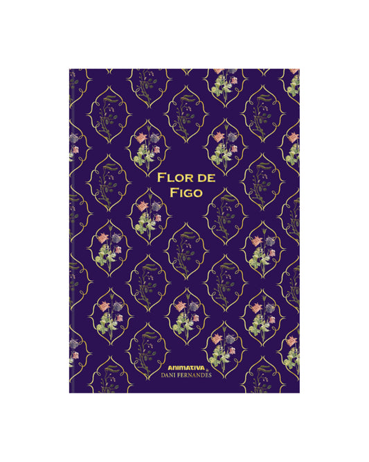 Caderno Colegial - Animativa - Dani Fernandes - Flor de Figo - 80Fls - Perfumado