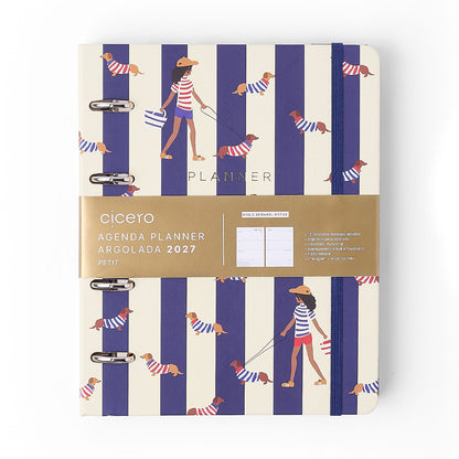 Agenda Planner Argolado 2027 - Cícero - Petit Passeio - Semanal Notas A5