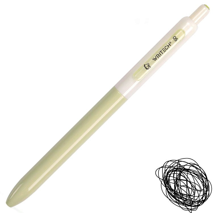 Caneta Gel Retrátil Cute Writech 0.5mm Tinta Preta W-0161