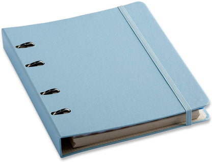 Caderno Criativo Argolado 17x24 Pautado - Cícero - Azul Pastel