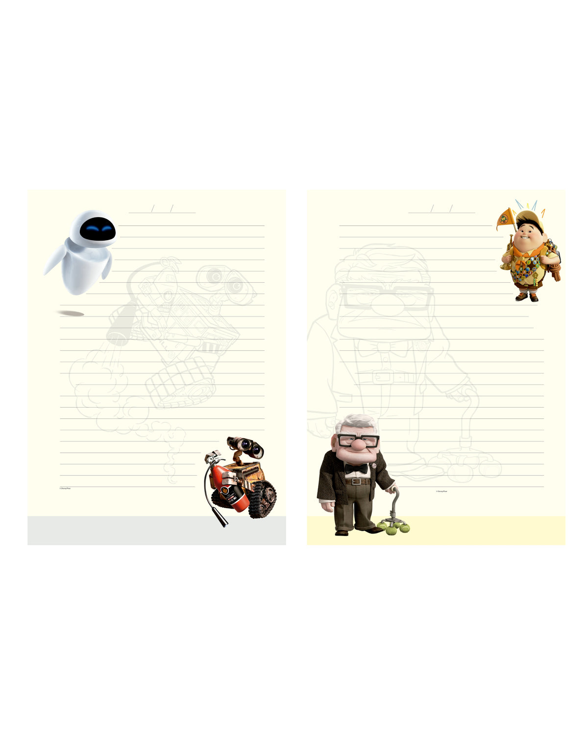 Caderno Colegial - Animativa - Pixar - 179 mm x 241 mm - 160Fls
