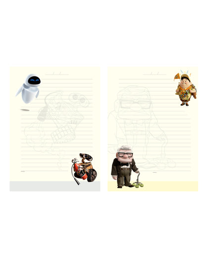 Caderno Colegial - Animativa - Pixar - 179 mm x 241 mm - 160Fls
